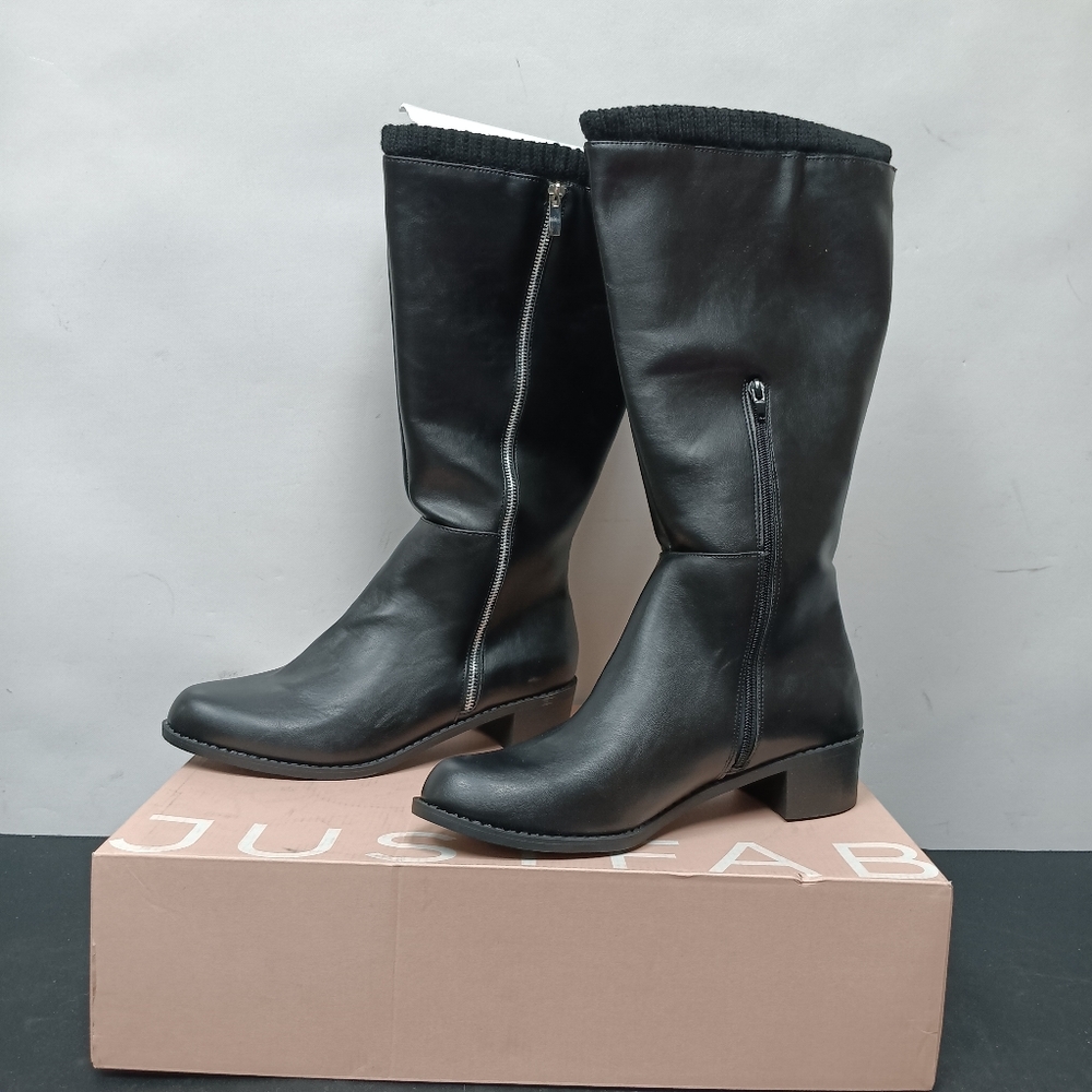 JustFab Remy Zip Tall Boot size 12
